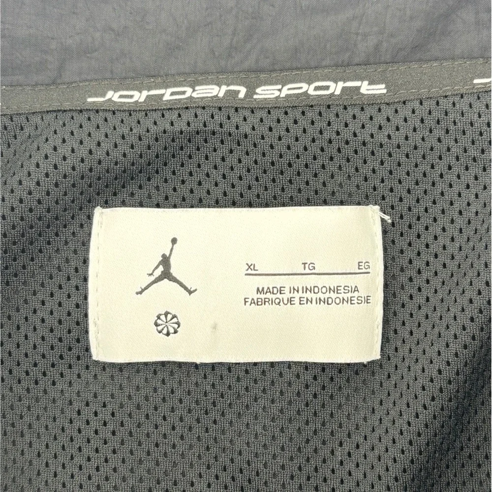 Nike Air Jordan Sport Jam Warm Up Jacket Men's XL Black Gray Mesh Lining